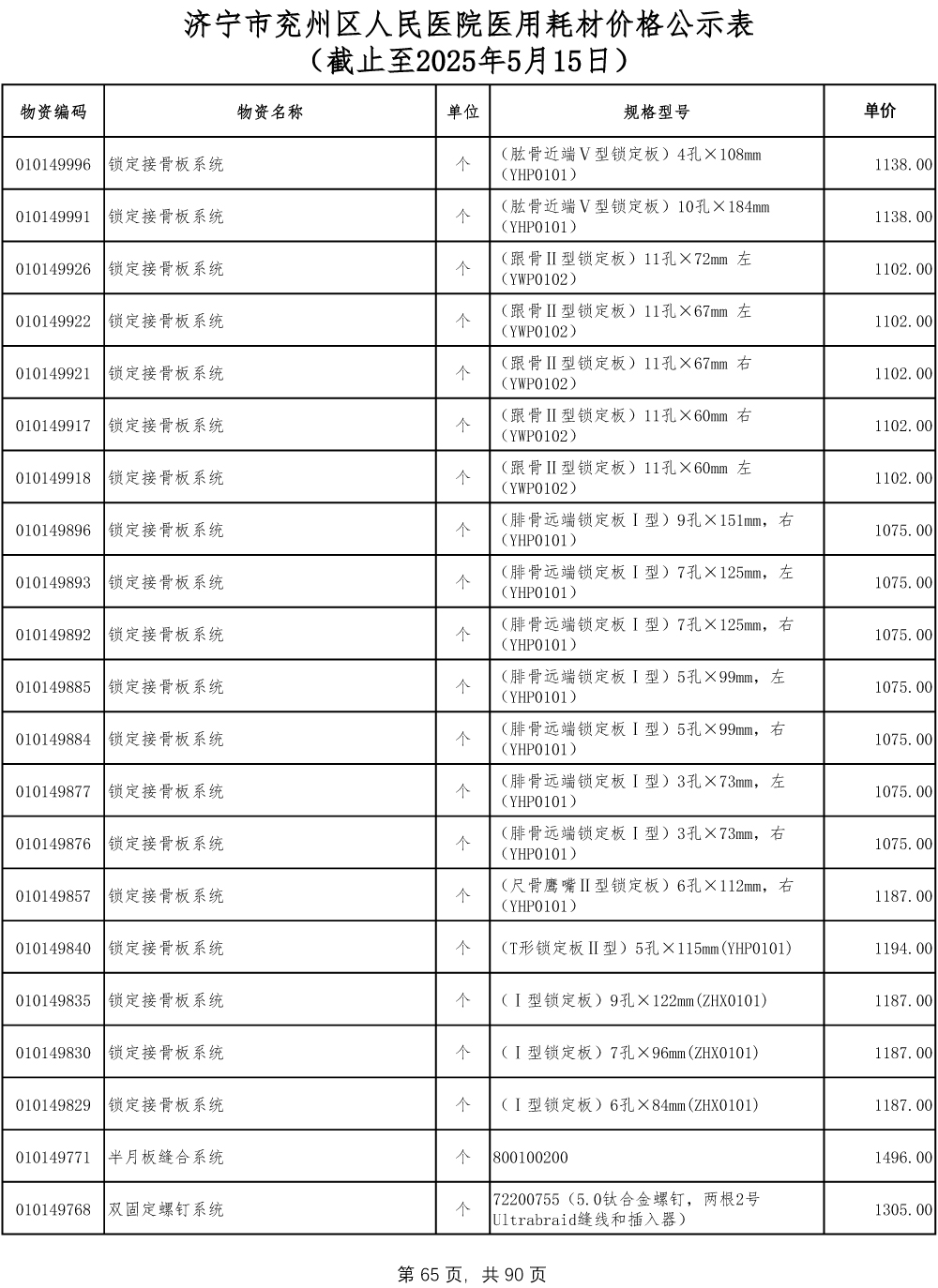 济宁市兖州区人民医院医用耗材价格公示表-65.jpg