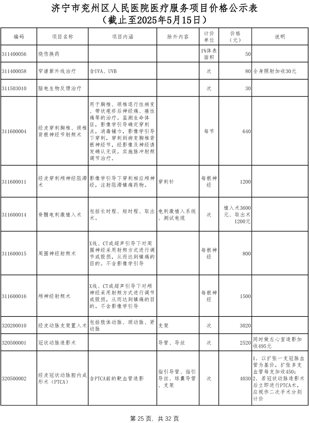 济宁市兖州区人民医院医疗服务项目价格公示表-25.jpg